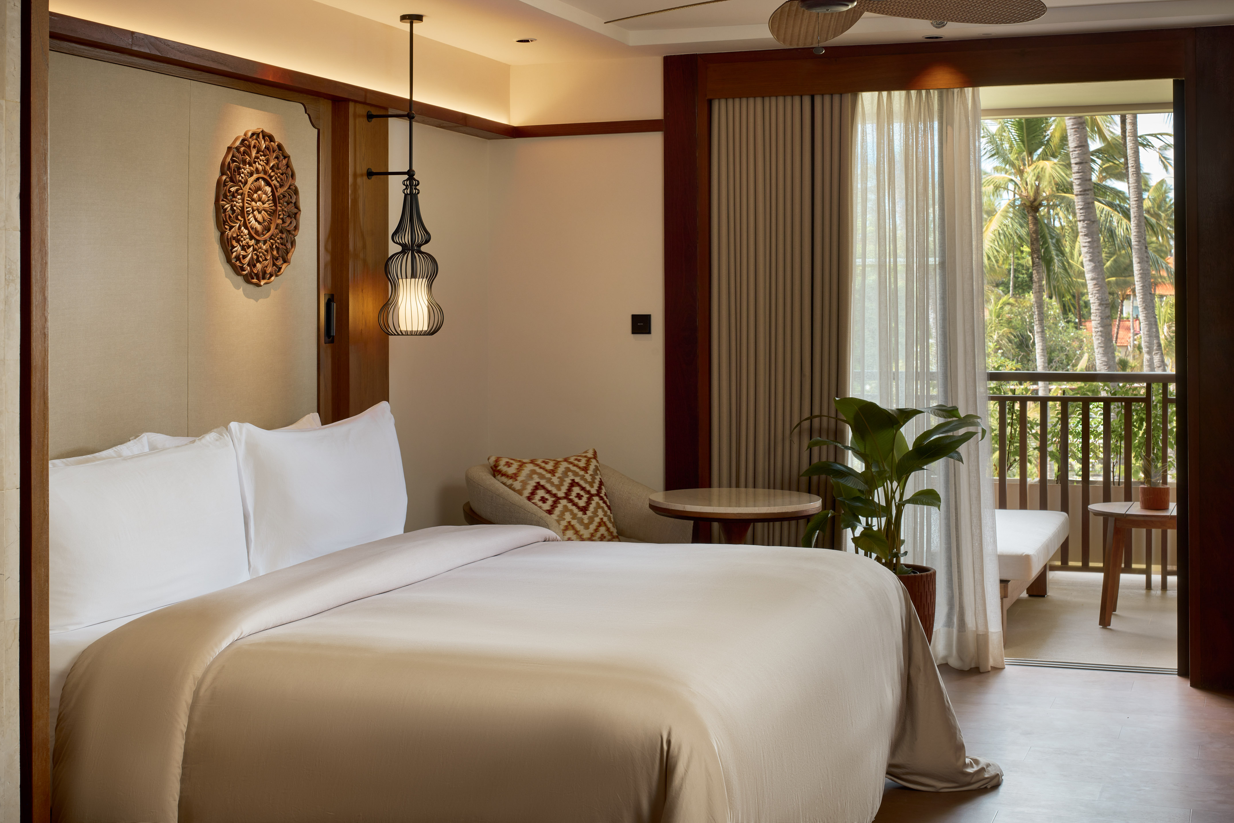 a room with a bed and a window