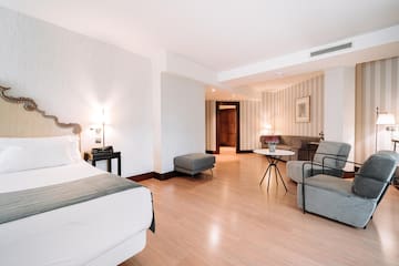 a room with a bed and a couch