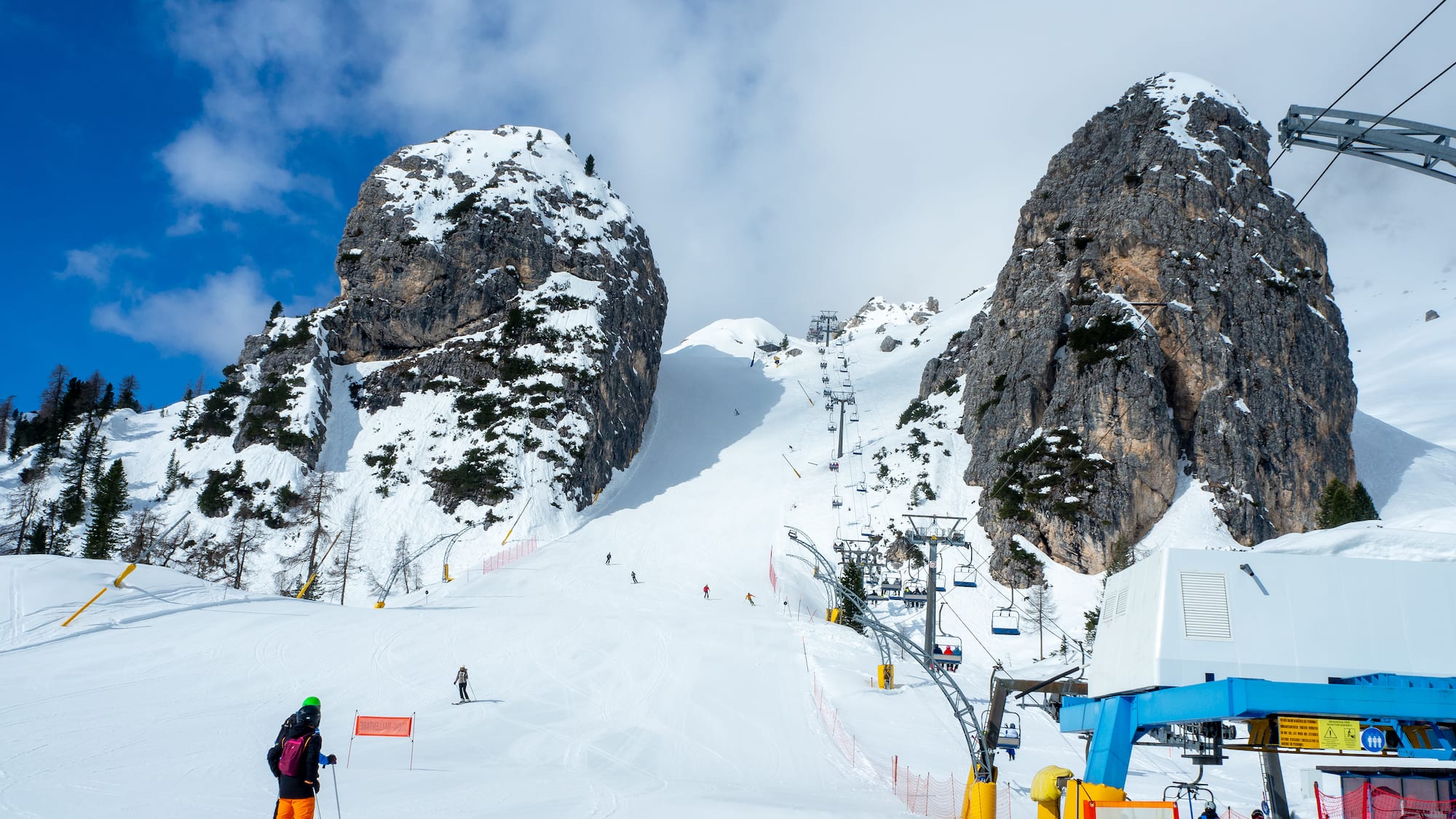 a skiers on a snowy mountain
