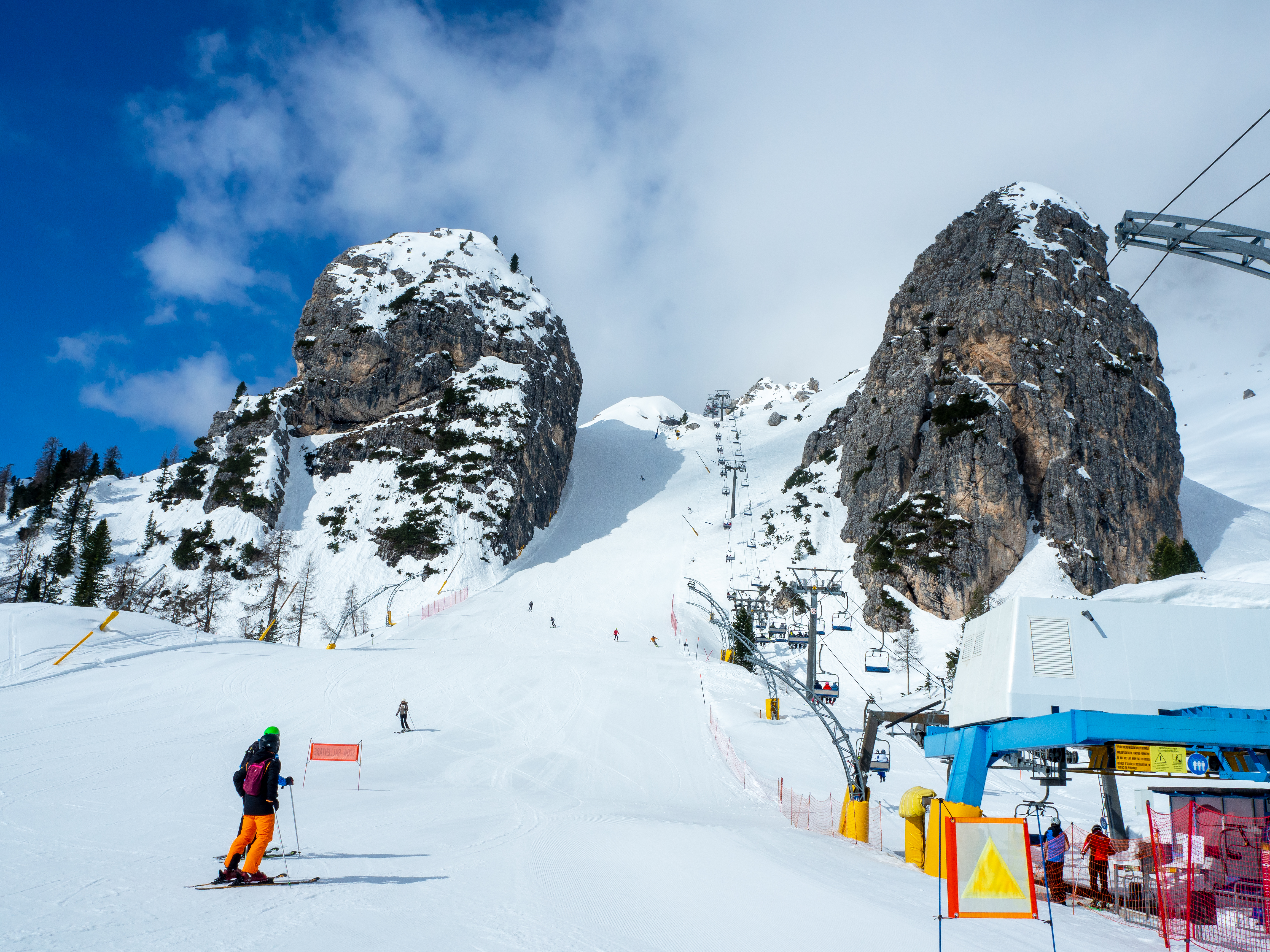 a skiers on a snowy mountain