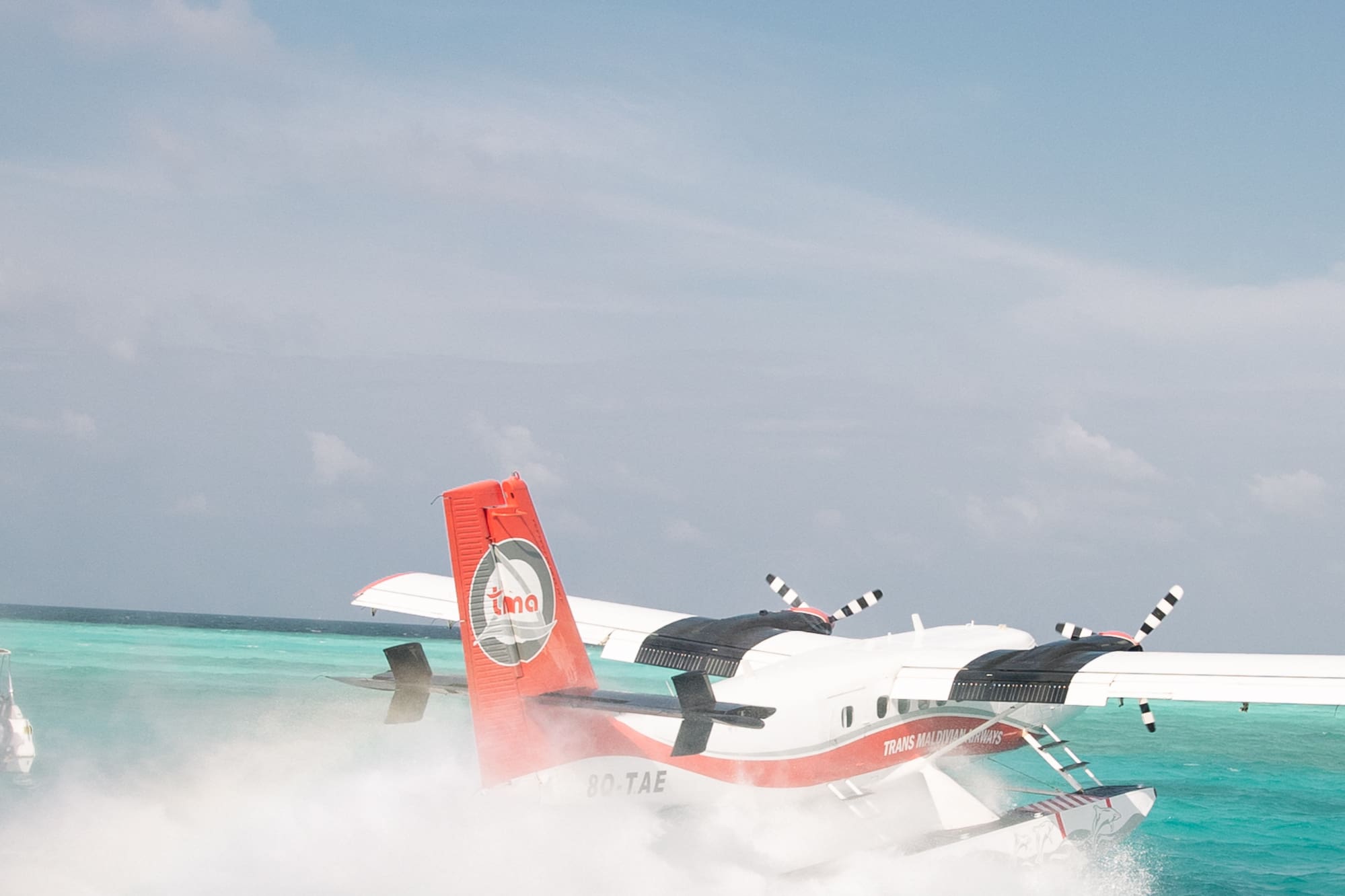 a plane on the water