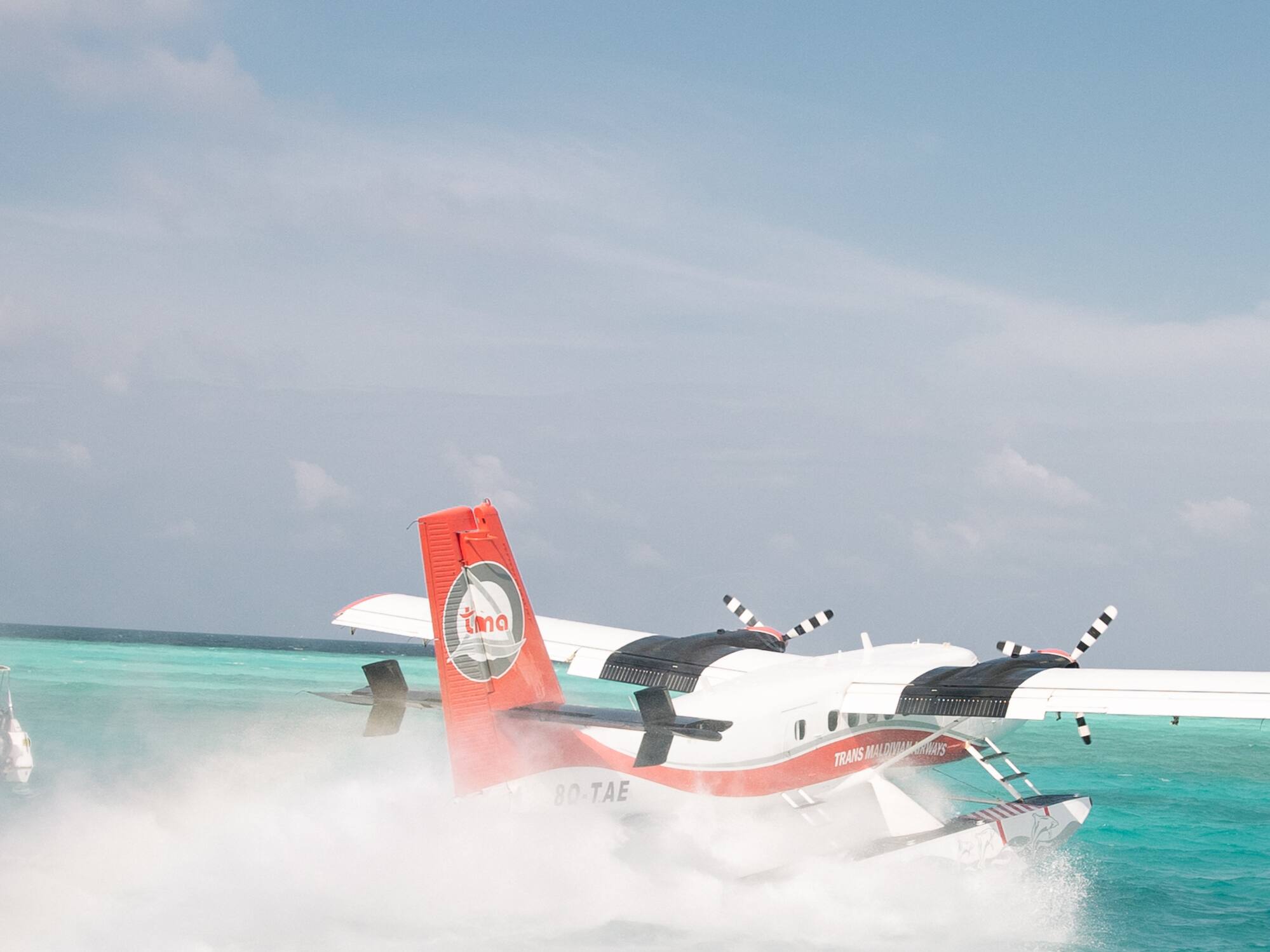 a plane on the water