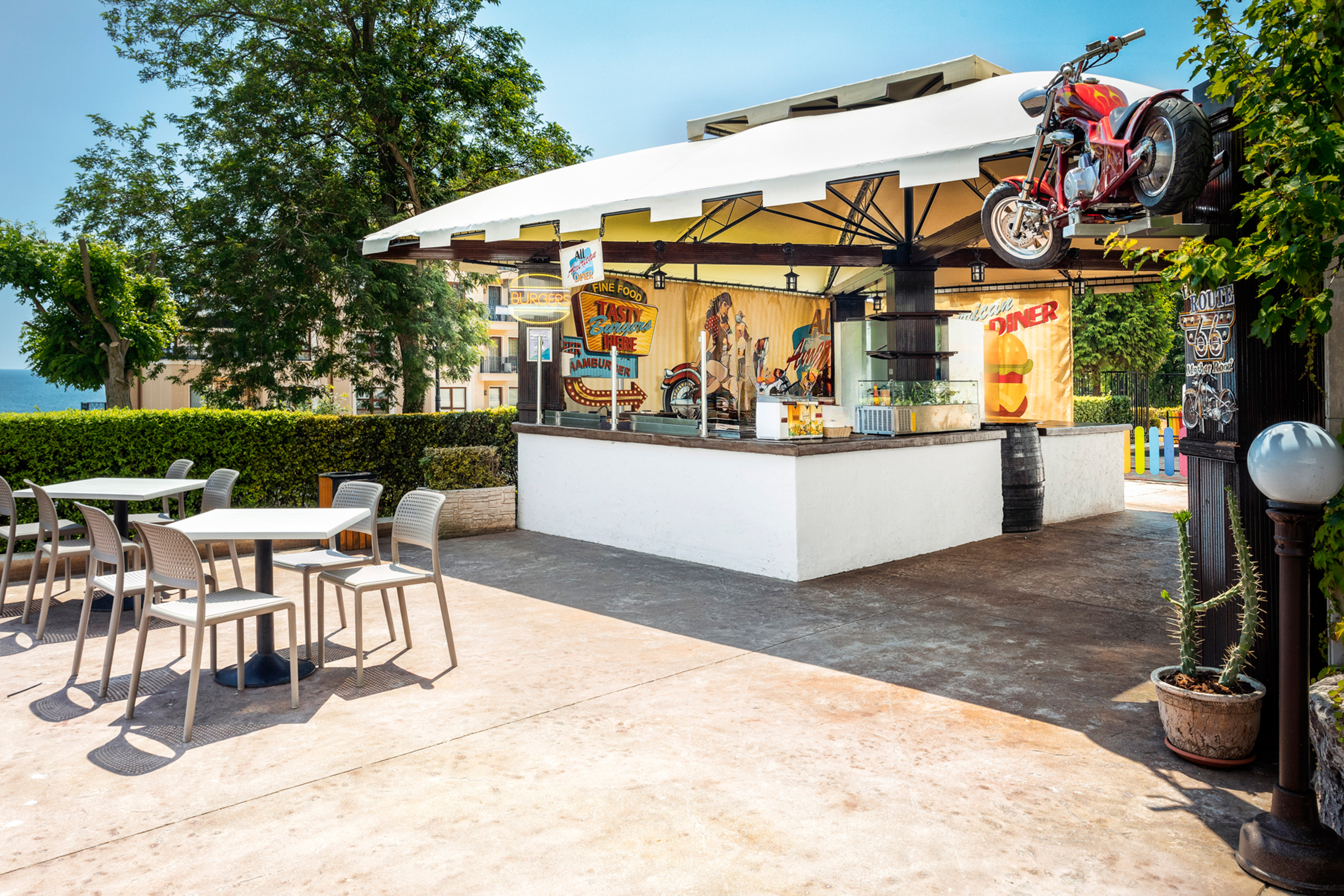 a motorcycle on a stand