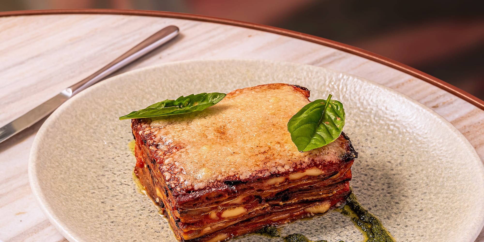 a plate of food on a table