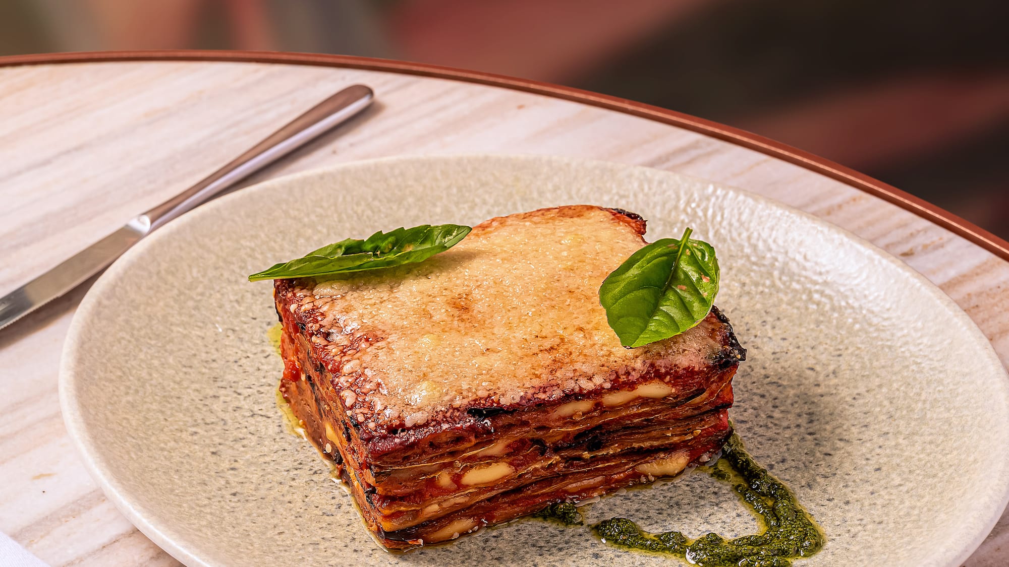 a plate of food on a table