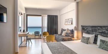 a room with a bed and a couch