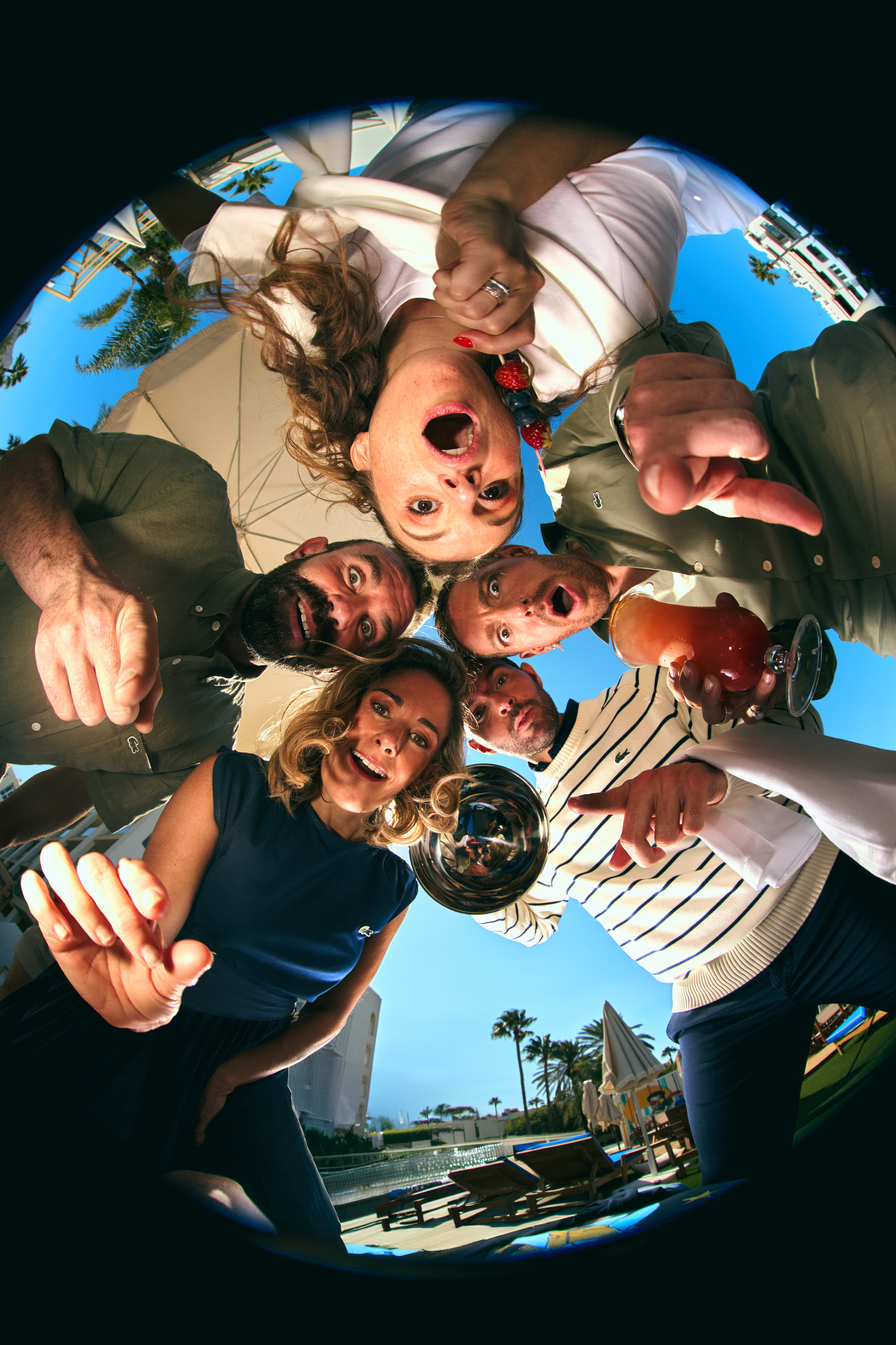 a group of people posing for a photo
