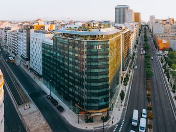 a high angle view of a city