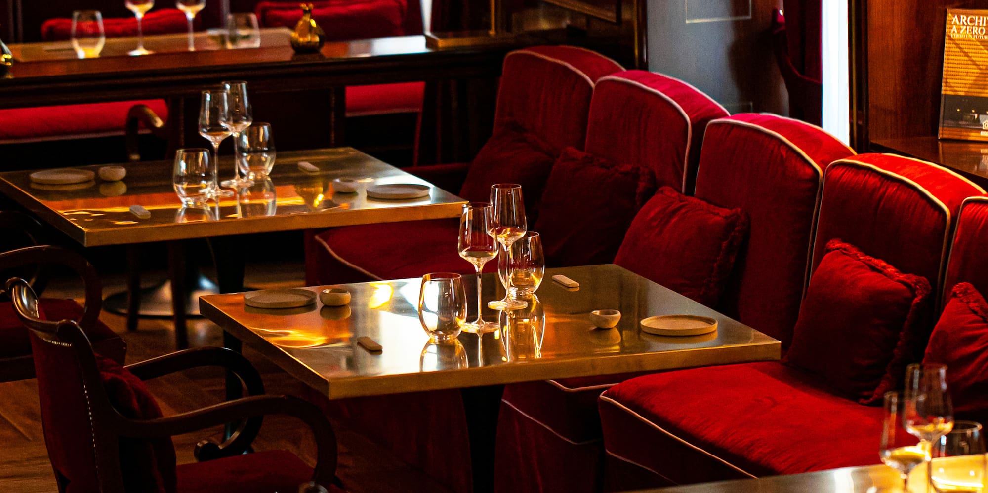 a restaurant with tables and chairs