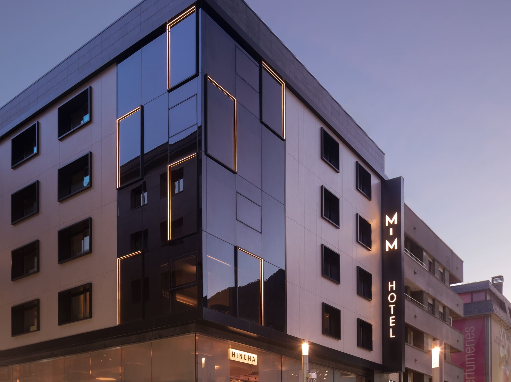 a building with a sign on the side