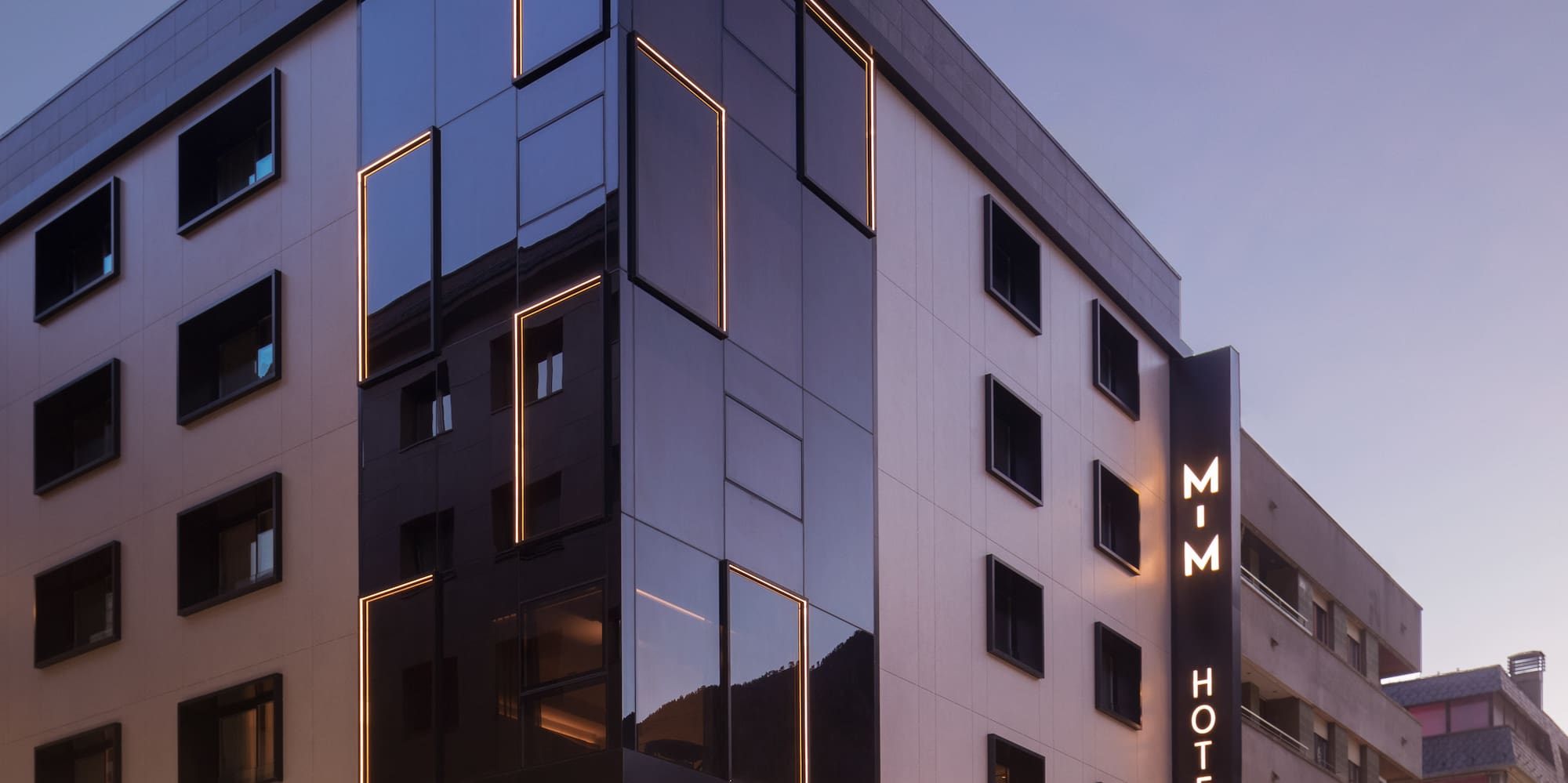 a building with a sign on the side