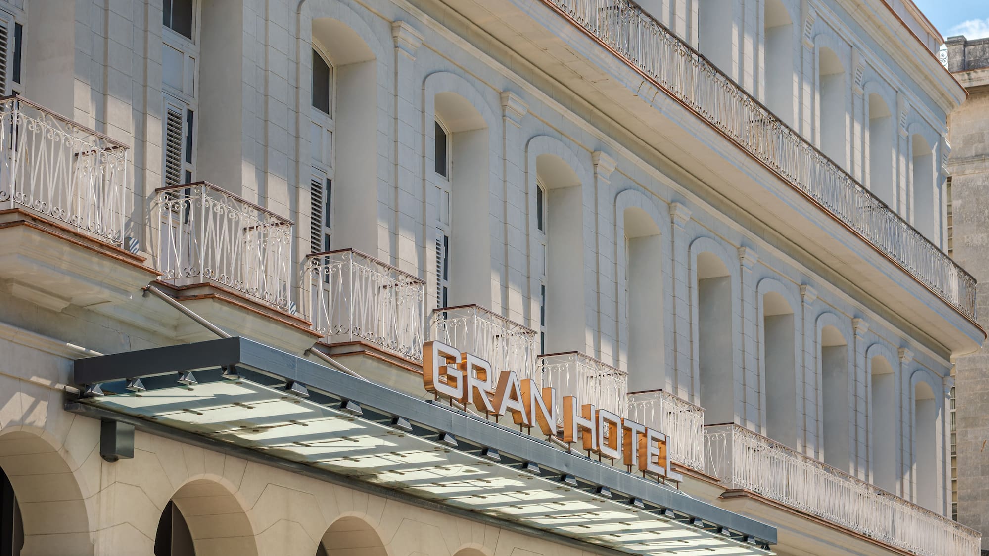 a building with a sign on it