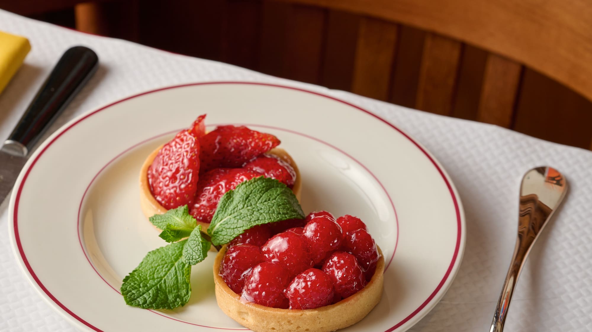 a plate of food on a table