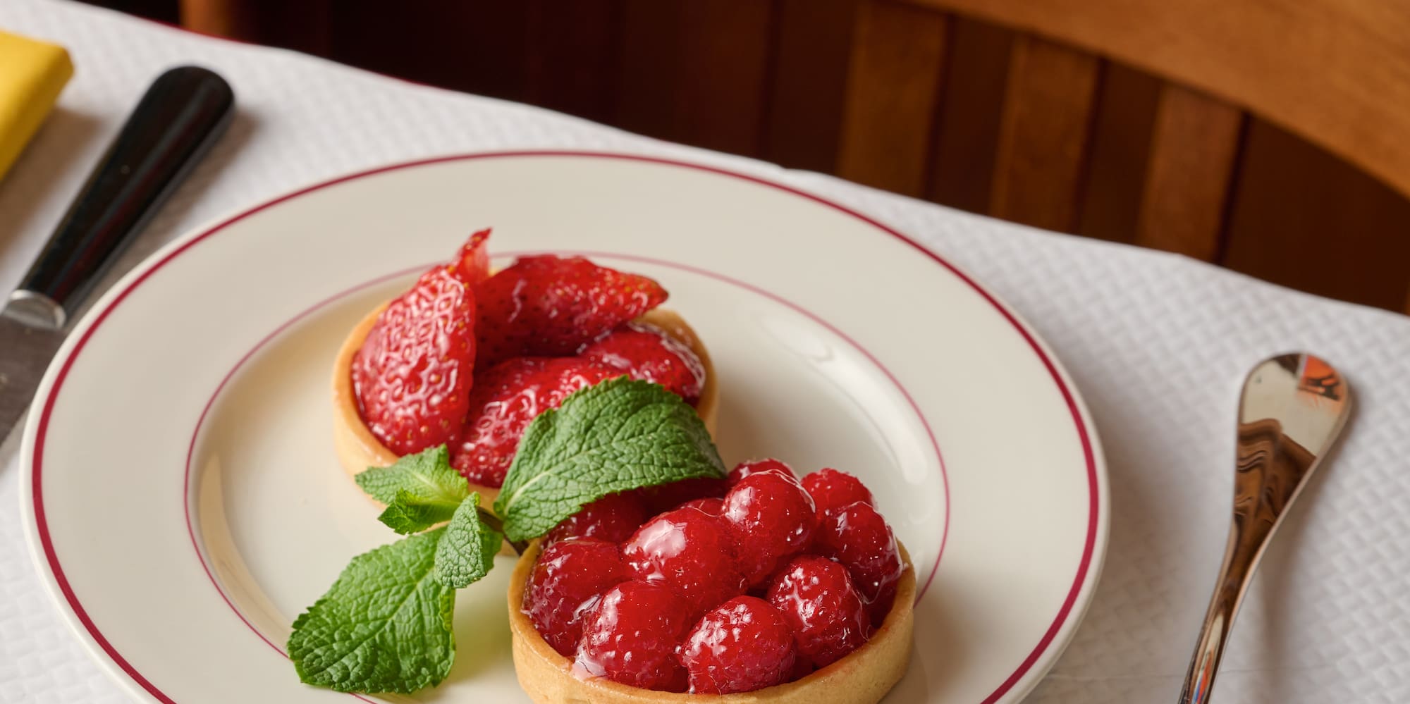 a plate of food on a table