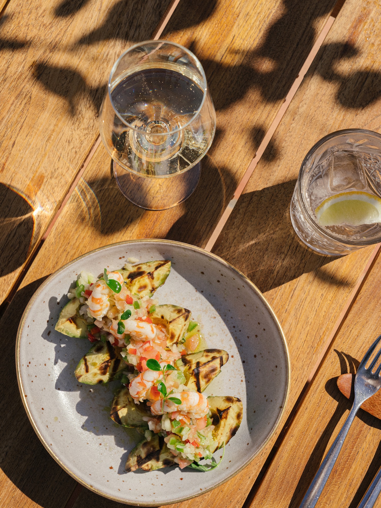 a plate of food on a table
