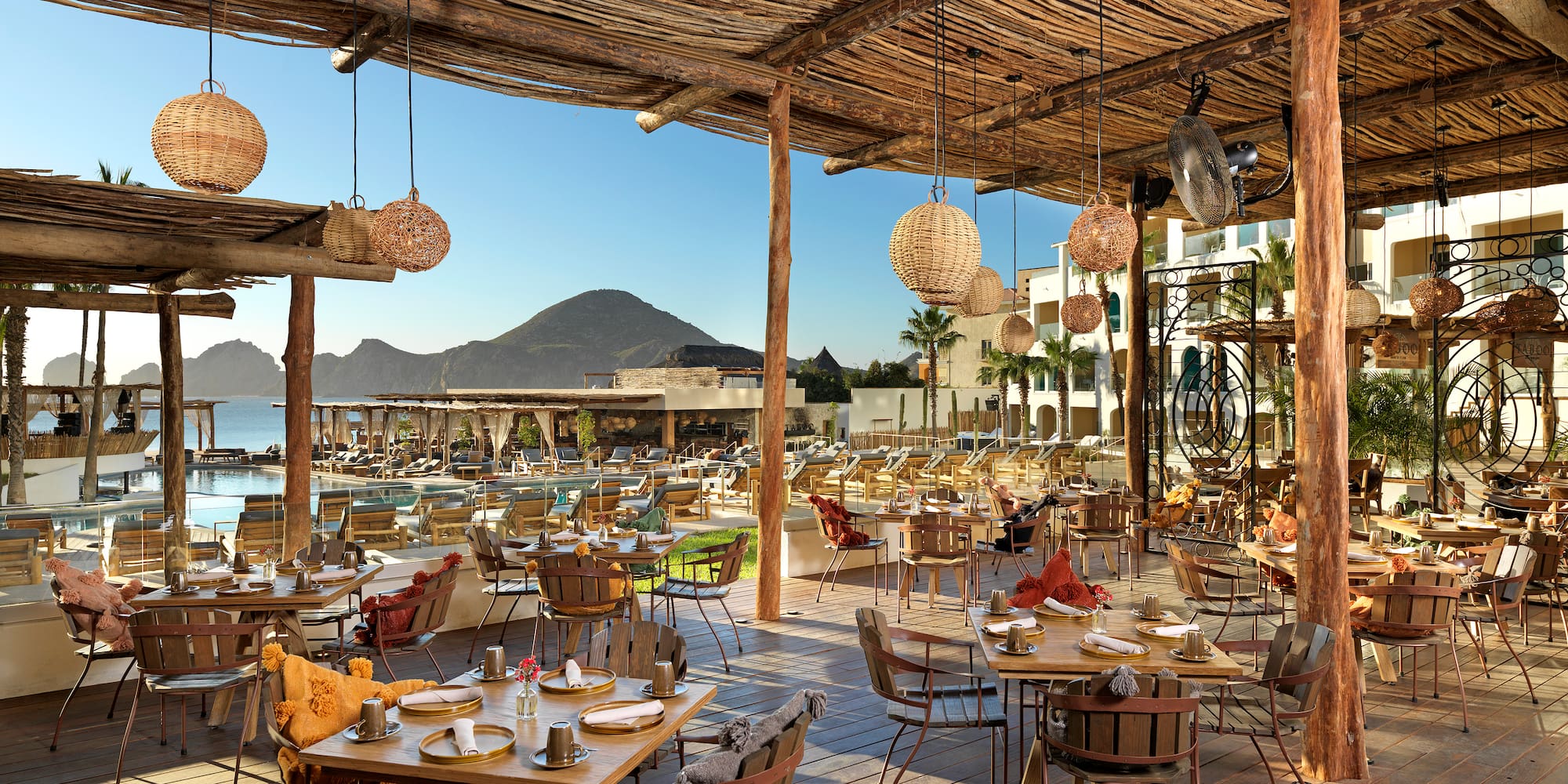 a restaurant with tables and chairs