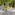 Rustic outdoor dining table with candelabra, greenery, candles in forest.